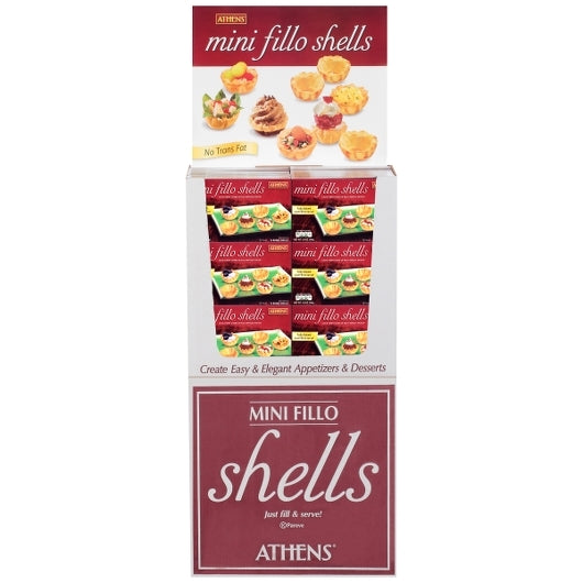 Athens Mini Fillo Shell Shippers, 1 x 1 ct Case - Alternate product angle or state