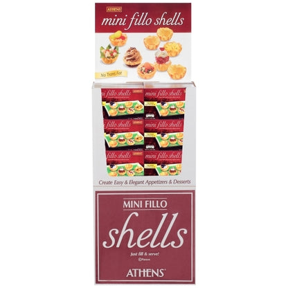 Athens Mini Fillo Shell Shippers, 1 x 1 ct Case - Alternate product angle or state