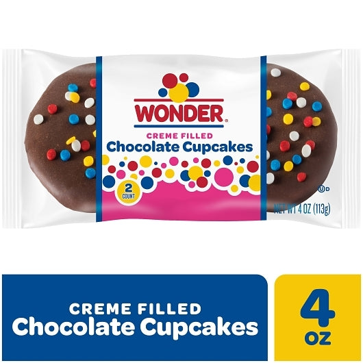 Wonder Chocolate Cupcakes, 6 x 4 oz Case - Bakery & Desserts