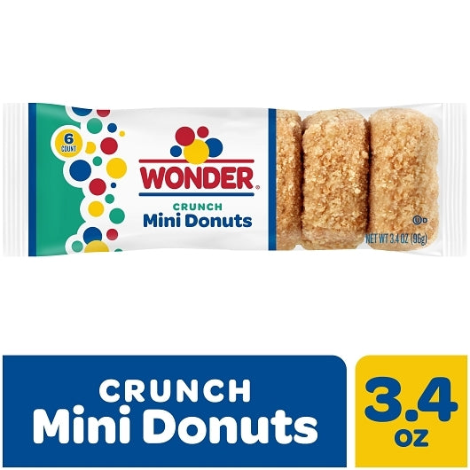 Wonder Crunch Mini Donuts, 6 x 10 x 3.4 oz Case - Bakery & Desserts - image 2