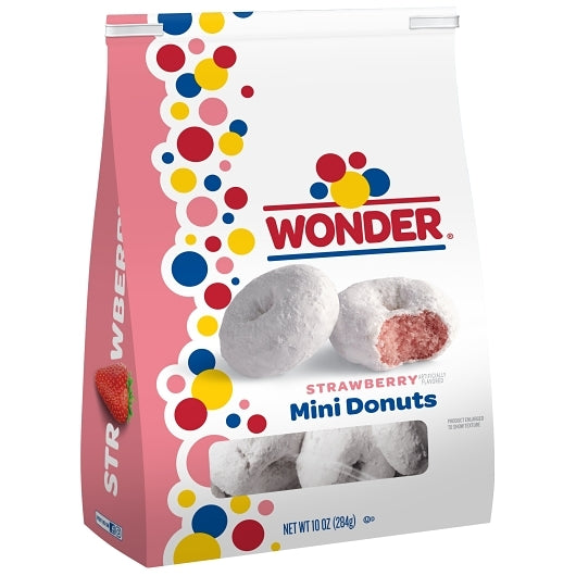 Wonder Strawberry Donuts Bag, 6 x 10 oz Case - Bakery & Desserts - image 2