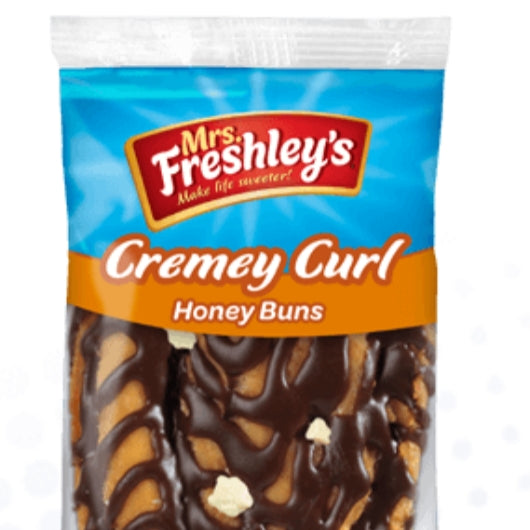 Mrs. Freshley's Creamy Curl Honey Bun Donut, 6 x 9 x 4 oz Case - Pantry Ingredients
