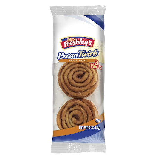 Mrs. Freshleys Pecan Twirls Sweet Rolls, 4 x 12 x 3 oz Case - Bakery & Desserts