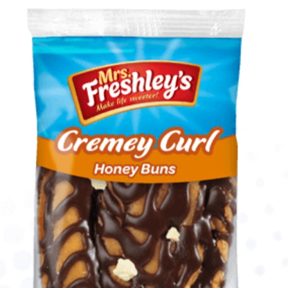 Mrs. Freshley's Creamy Curl Honey Bun Donut, 6 x 9 x 4 oz Case - DOT product image 2