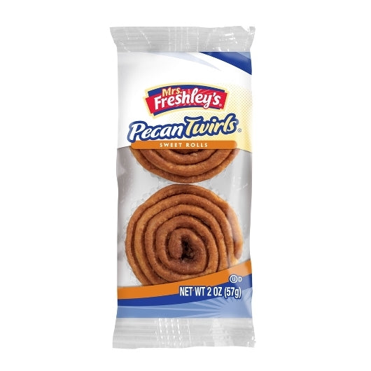 Mrs.Freshleys Pecan Spin Pecan Spins, 4 x 12 x 2 oz Case - Bakery & Desserts
