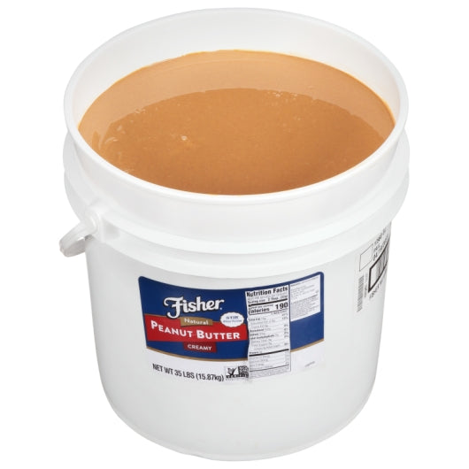 Fisher Creamy Natural Peanut Butter, 1 x 35 lb Case - DOT product image 3