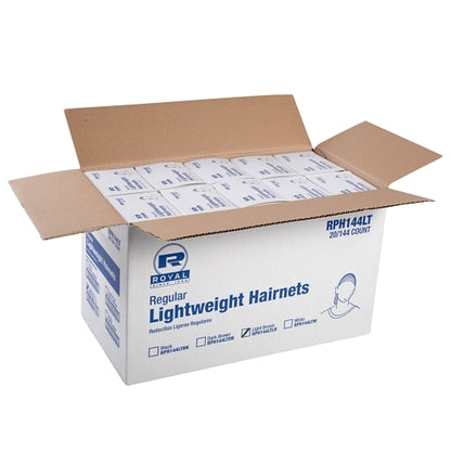 Royal Dark Brown Light Weight Hair Net 24 IN, 20 x 144 each Case - DOT product image 2