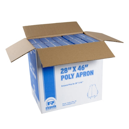 Royal 28"X46" Light Weight Poly Apron, 10 x 100 each Case - DOT product image 4
