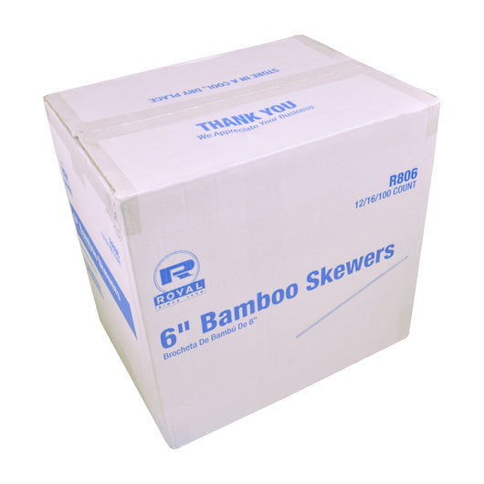 Bamboo Skewer 6 Inch Bamboo Skewer, 12 x 100 x 16 each Case - DOT product image 4