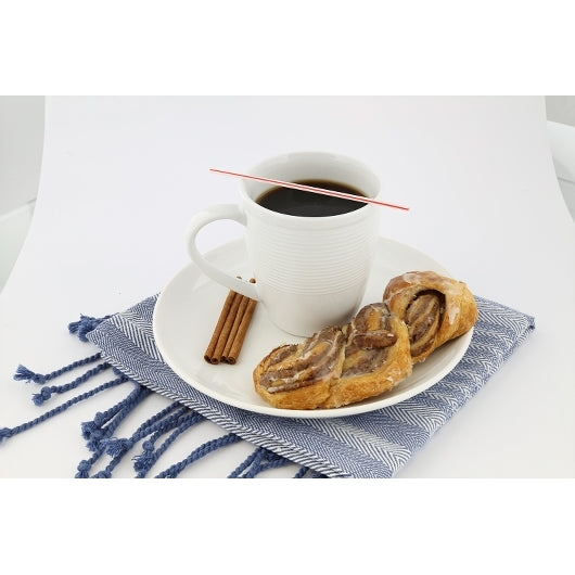 Royal 5 Inch White With Red Stripe Sip Straw, 10 x 1000 each Case - DOT product image 4