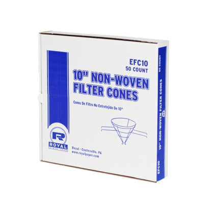 Royal 10 Inch Econoline Non Woven Filter Cones, 10 x 50 each Case - DOT product image 8