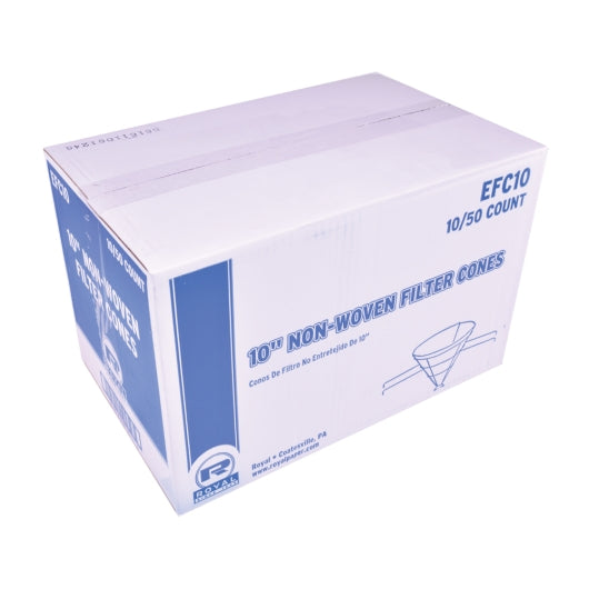 Royal 10 Inch Econoline Non Woven Filter Cones, 10 x 50 each Case - DOT product image 3