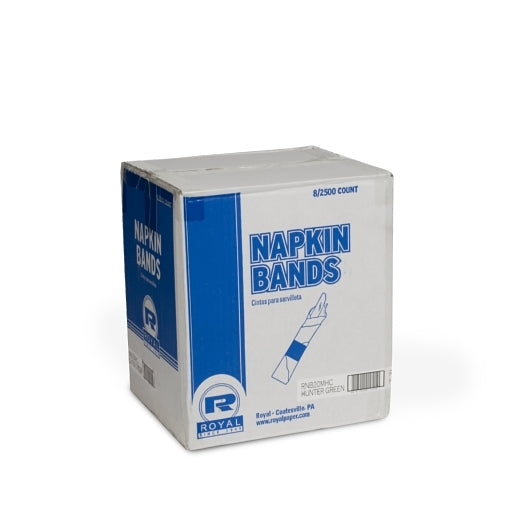 Royal Hunter Green Napkin Band, 8 x 2500 each Case - DOT product image 5