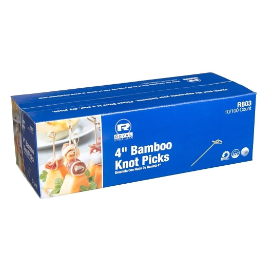 Royal 4 Inch Bamboo Knot Pick, 10 x 100 each Case - DOT product image 5