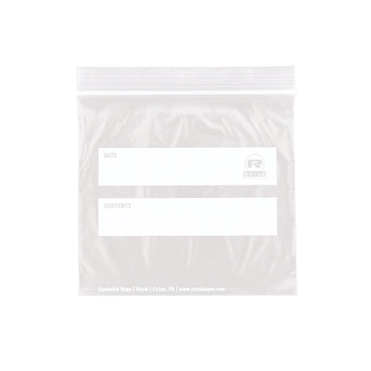 Royal 6.5 Inch X 6 Inch Double Zipper Sandwich Bag, 1 x 500 each Case - DOT product image 4