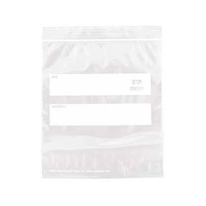 Royal 7 Inch X 8 Inch Double Zipper Quart Bag, 1 x 500 each Case - Disposables