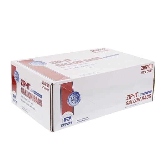 Royal 10.5 Inch X 11 Inch Double Zipper Gallon Bag, 1 x 250 each Case - DOT product image 6