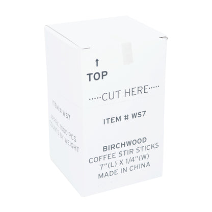 Royal 7" Wood Stir Sticks, Case of 10,000 - DOT product image 2