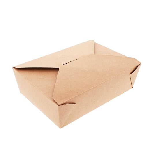 Royal 7.75 Inch X 5.5 Inch X 2.5 Inch #3 Kraft Folded Takeout Box, 4 x 50 each Case - DOT product image 2