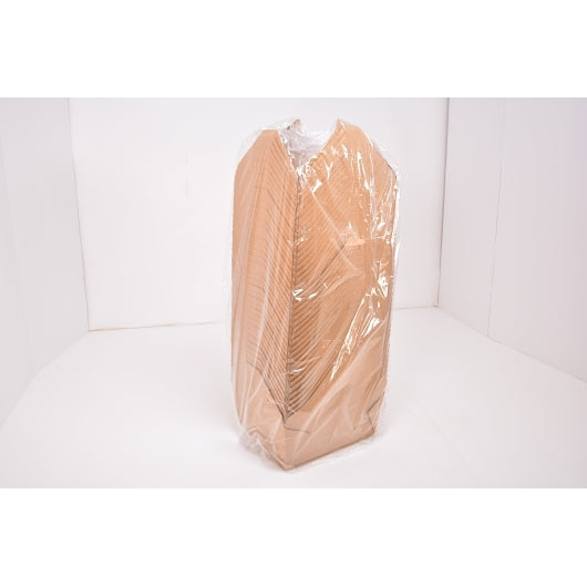 Royal 7.75 Inch X 5.5 Inch X 3.5 Inch #4 Kraft Folded Takeout Box, 4 x 40 each Case - Food Containers & Lids