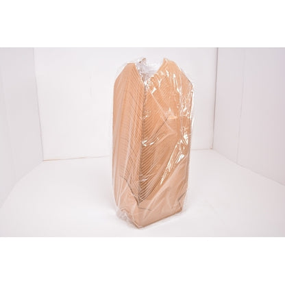 Royal 7.75 Inch X 5.5 Inch X 3.5 Inch #4 Kraft Folded Takeout Box, 4 x 40 each Case - Food Containers & Lids
