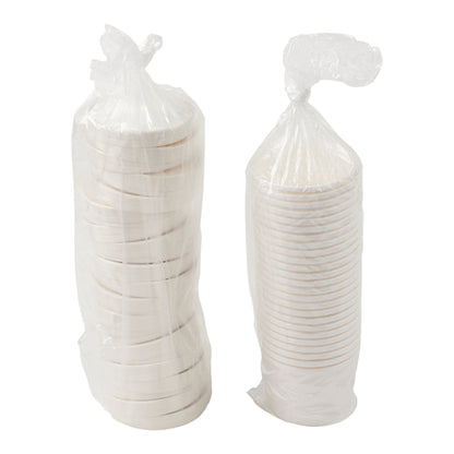 Royal 12 Ounce White Paper Food Container And Lid Combo, 1 x 250 each Case - Food Containers & Lids