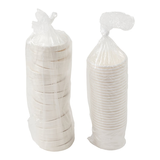 Royal 12 Ounce White Paper Food Container And Lid Combo, 1 x 250 each Case - Food Containers & Lids