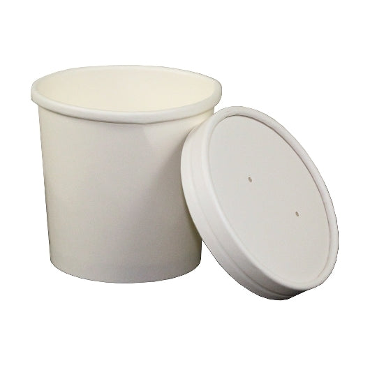 Royal 12 Ounce White Paper Food Container And Lid Combo, 1 x 250 each Case - DOT product image 3