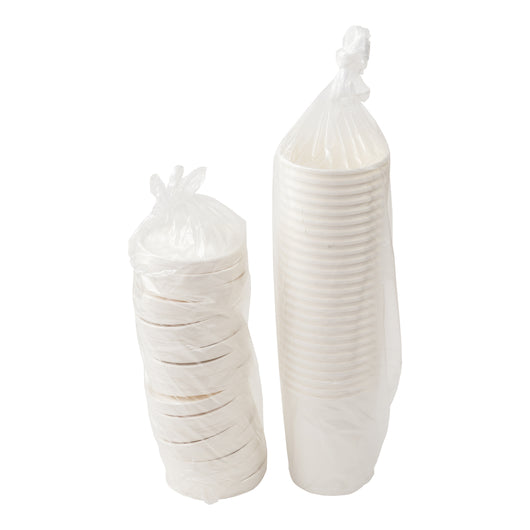 Royal 32 Ounce White Paper Food Container And Lid Combo, 1 x 250 each Case - DOT product image 3