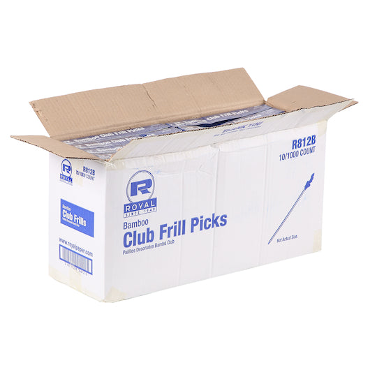 Royal BAMBOO CLUB FRILLY PICKS, 10 x 1000 each Case - DOT product image 2