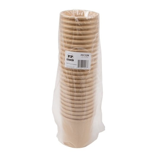 ACR Kraft Paper Food Container 20 Packs, 20 x 25 each Case - Food Containers & Lids