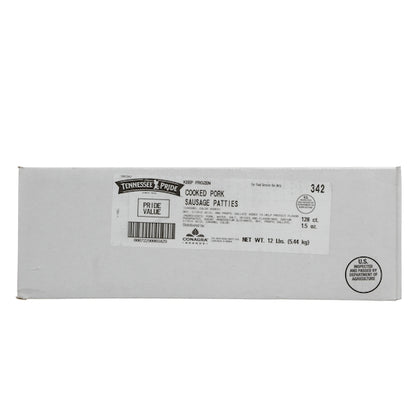 Odoms Tennessee Pride Value Fully Cooked 3.25 Inch Formed Mild Sausage Patties, 1 x 128 x 1.5 oz Case - DOT product image 5