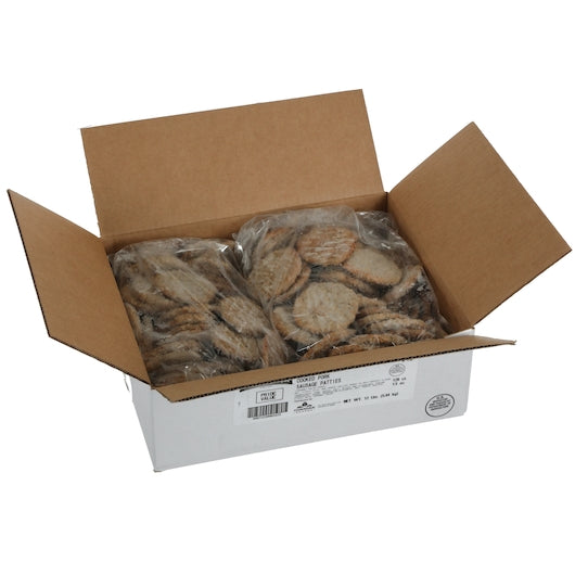 Odoms Tennessee Pride Value Fully Cooked 3.25 Inch Formed Mild Sausage Patties, 1 x 128 x 1.5 oz Case - DOT product image 2