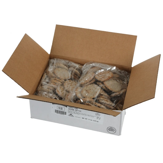 Odoms Tennessee Pride Value Fully Cooked 3.25 Inch Formed Mild Sausage Patties, 1 x 128 x 1.5 oz Case - DOT product image 3