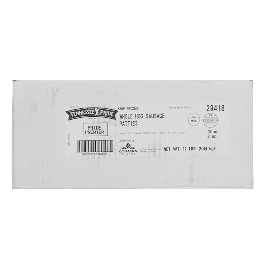 Odoms Tennessee Pride Premium Fresh Sliced 3 Inch Formed Mild Sausage Patties, 1 x 96 x 2 oz Case - DOT product image 6