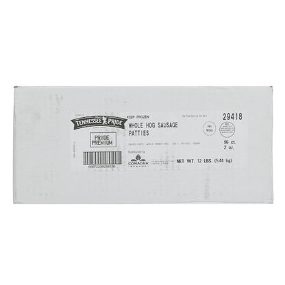 Odoms Tennessee Pride Premium Fresh Sliced 3 Inch Formed Mild Sausage Patties, 1 x 96 x 2 oz Case - DOT product image 6