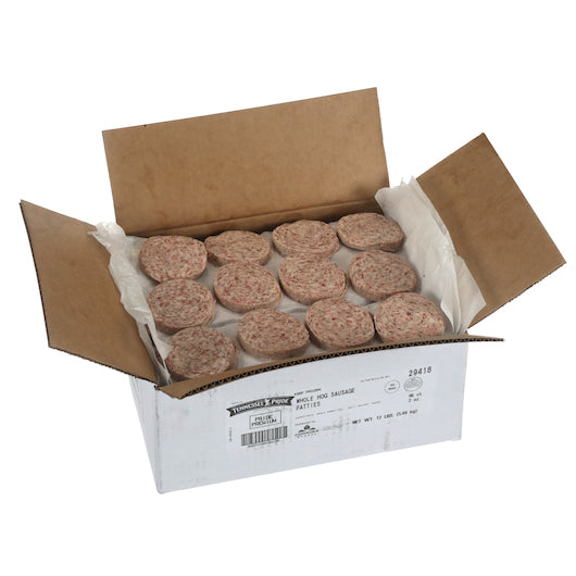 Odoms Tennessee Pride Premium Fresh Sliced 3 Inch Formed Mild Sausage Patties, 1 x 96 x 2 oz Case - DOT product image 3