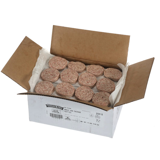 Odoms Tennessee Pride Premium Fresh Sliced 3 Inch Formed Mild Sausage Patties, 1 x 96 x 2 oz Case - DOT product image 4