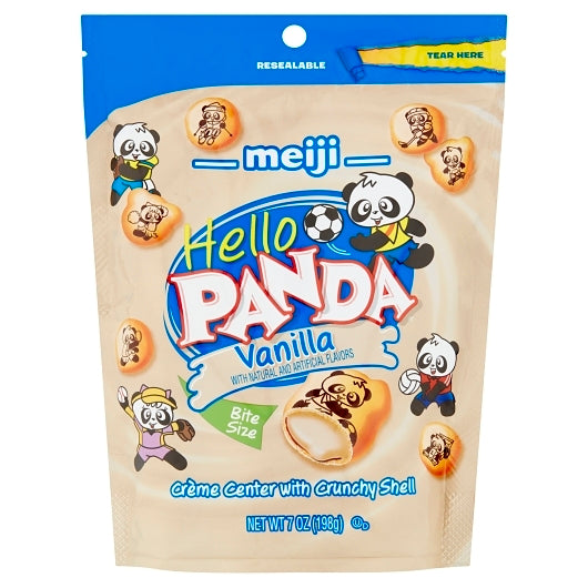 Hello Panda Vanilla Creme Filled Bite Size Cookie, 6 x 7 oz Case - DOT product image 6