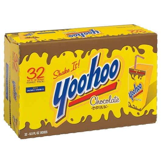 Yoo-hoo Chocolate Flavored CHOCOLATE DRINK BOX, 32 x 6.5 fl oz Case - Alternate product angle or state