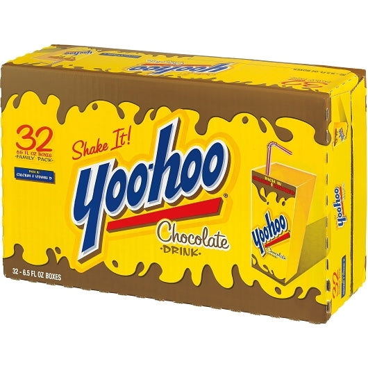 Yoo-hoo Chocolate Flavored CHOCOLATE DRINK BOX, 32 x 6.5 fl oz Case - Alternate product angle or state