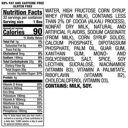 Yoo-hoo Chocolate Flavored CHOCOLATE DRINK BOX, 32 x 6.5 fl oz Case - Alternate product angle or state