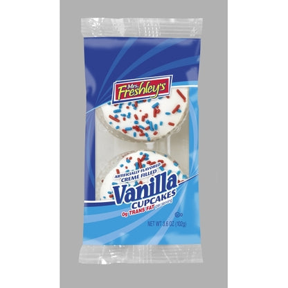 Mrs.Freshleys Vanilla Creamy Vanilla Cupcake with Sprinkles, 6 x 6 x 3.6 oz Case - DOT product image 2