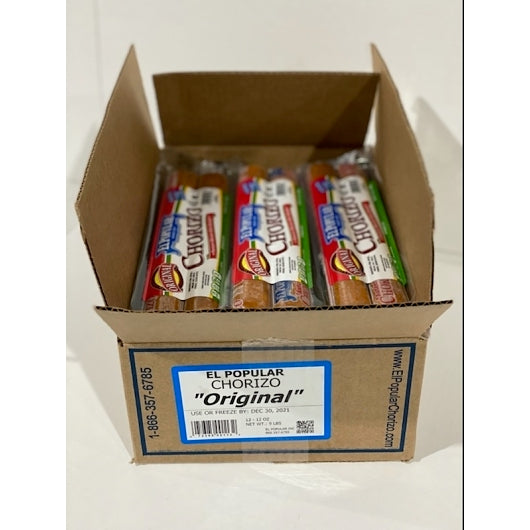 El Popular MEXICAN ORIGINAL PORK CHORIZO, 12 x 12 oz Case - DOT product image 7