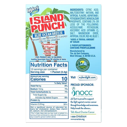 Wylers Light Island Punch Ocean Breeze Berry Drink Mix Singles To Go, 12 x 10 ct Case - DOT product image 5