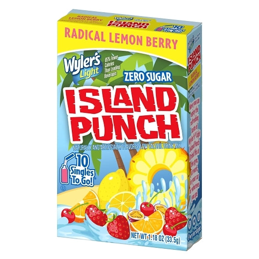 Wylers Light Island Punch Radical Lemon Berry Drink Mix Singles To Go, 12 x 10 ct Case - DOT product image 5
