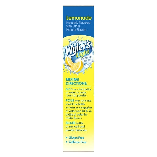 Wyler's Lemonade Drink Mix Singles To Go, 12 x 8 ct Case - DOT product image 8