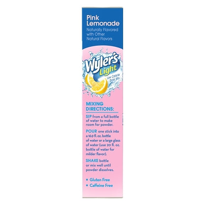 Wyler's Pink Lemonade Drink Mix Singles To Go, 12 x 8 ct Case - DOT product image 8
