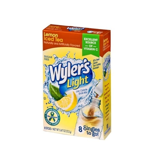 Wylers Light Lemon Iced Tea Drink Mix Singles To Go, 12 x 8 ct Case - DOT product image 4