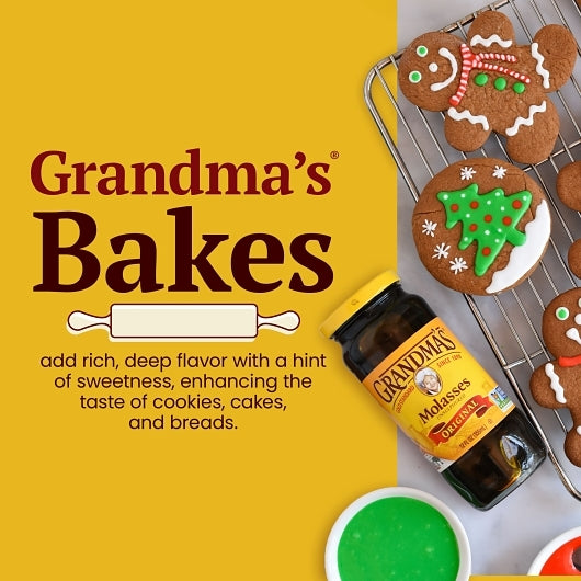 Grandma's Gold Unsulphured Molasses Jar, 12 x 12 fl oz Case - DOT product image 8